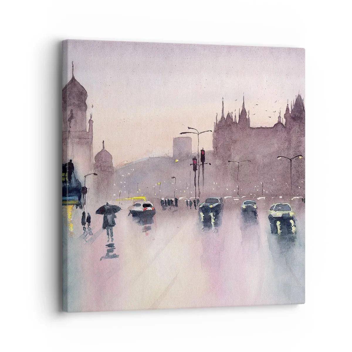 Obraz na plátne - V daždivom opare - 30x30 cm