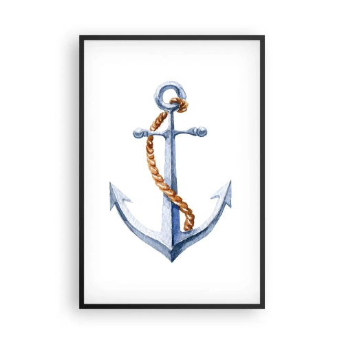 Plagát v čiernom ráme - Ahoj, dobrodružstvo! - 61x91 cm