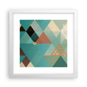 Plagát v bielom ráme - Jednota mnohosti, mnohosť jednoty - 30x30 cm