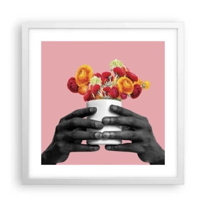 Plagát v bielom ráme - Apoteóza života - 40x40 cm