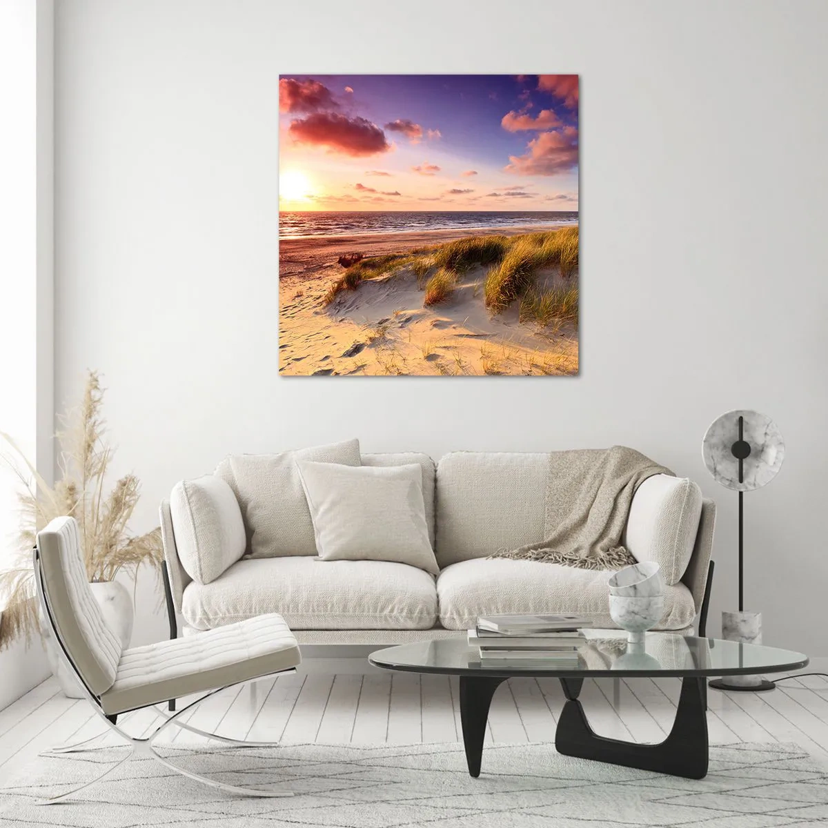 Obraz na skle - Už letom vonia vzduch - 70x70 cm