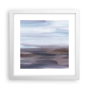 Plagát v bielom ráme - Živly: voda - 30x30 cm