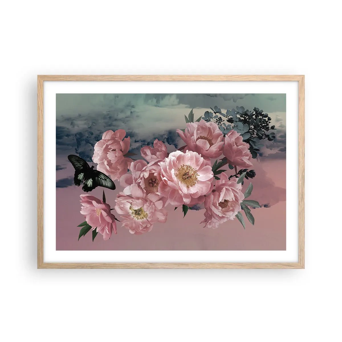 Plagát v ráme zo svetlého duba - Vrchol romantizmu - 70x50 cm