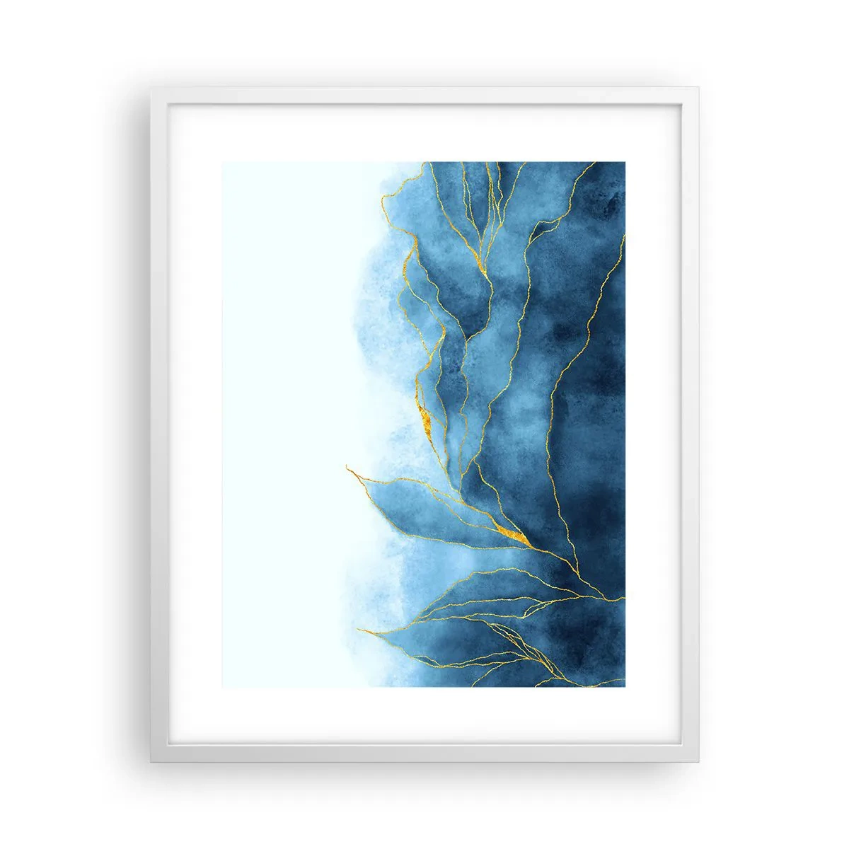 Plagát v bielom ráme - Blankyt v zlate - 40x50 cm