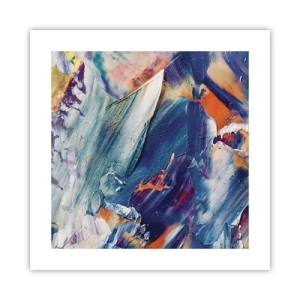 Plagát - Chaos farieb - 40x40 cm