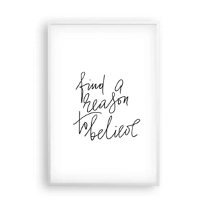 Plagát v bielom ráme - Je to možné - 61x91 cm