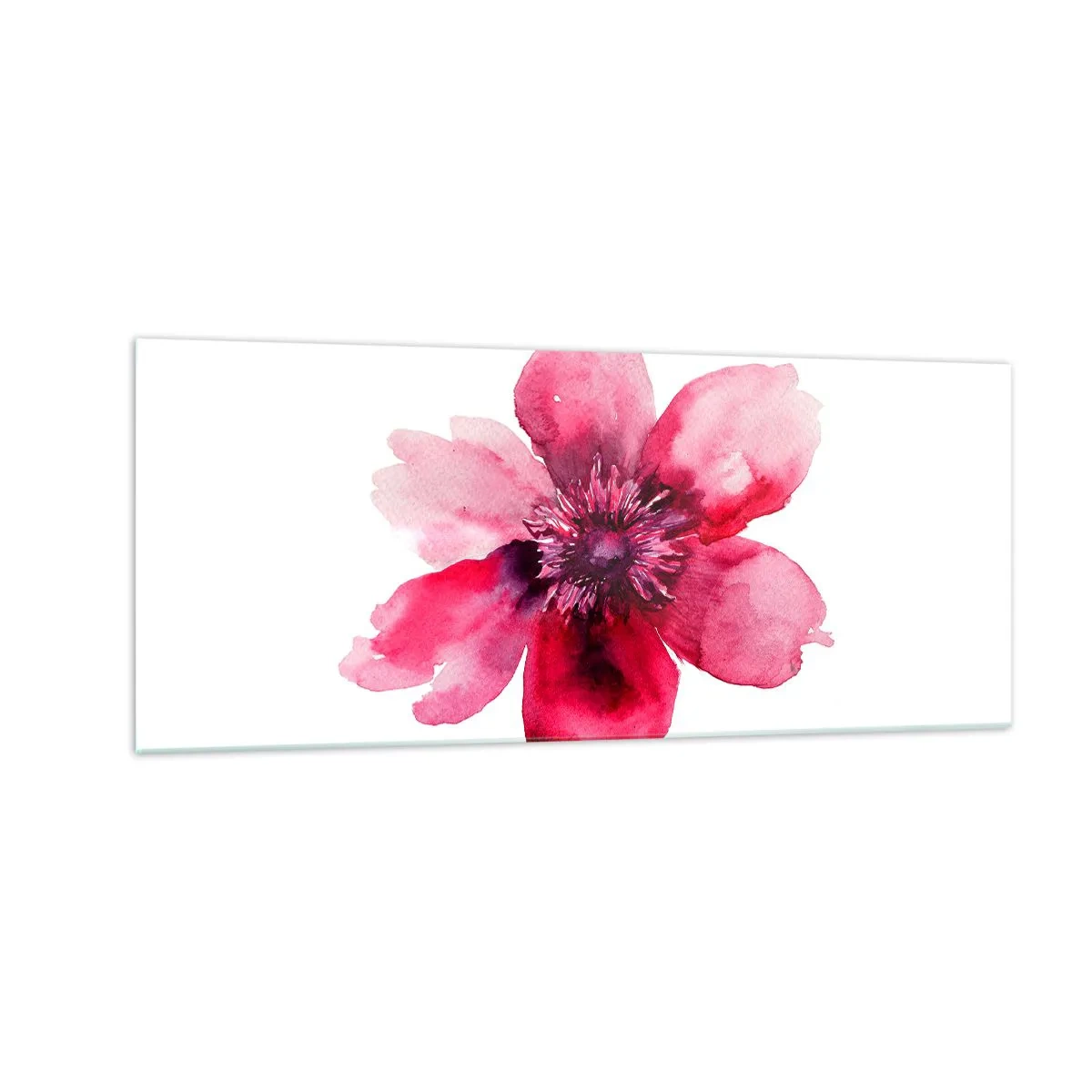 Obraz na skle - Karmínový voňavý bozk - 100x40 cm