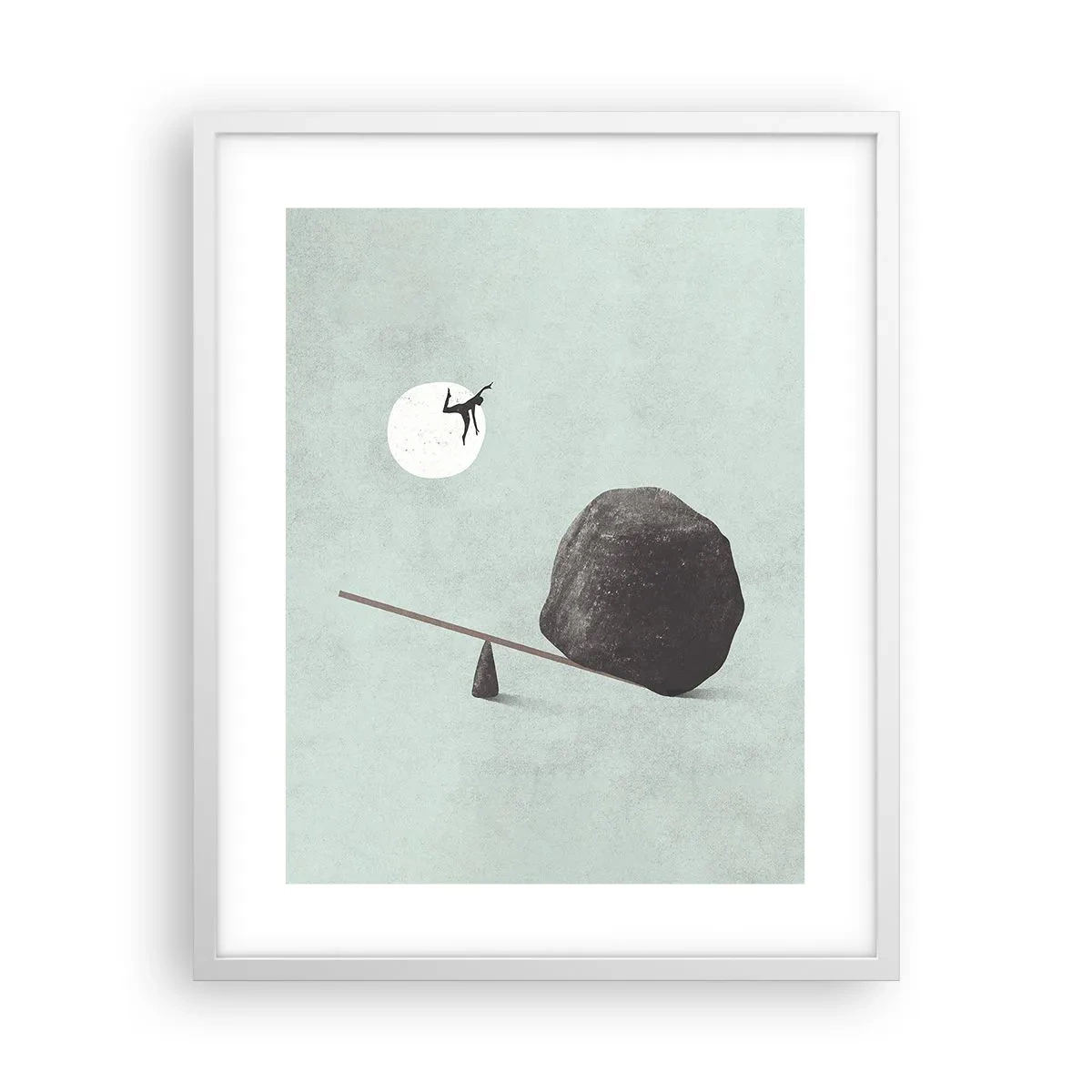 Plagát v bielom ráme - Splnený sen - 40x50 cm
