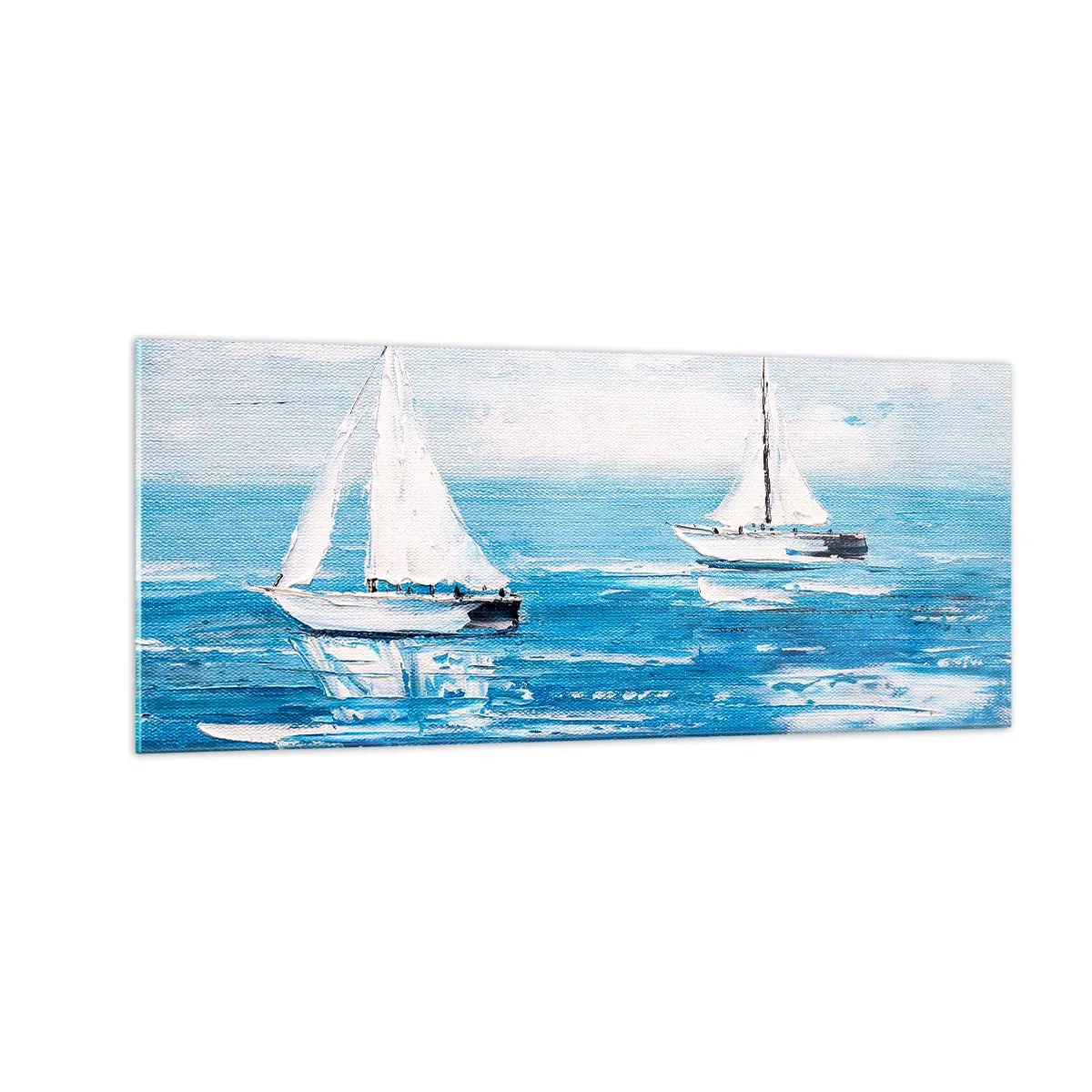 Obraz na skle - S priateľom po boku - 100x40 cm