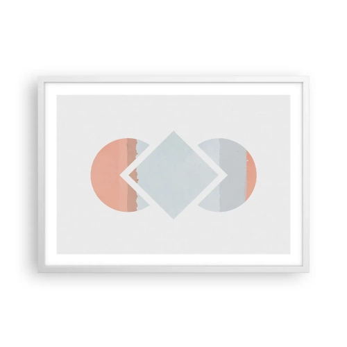 Plagát v bielom ráme - Situácia je jasná - 70x50 cm