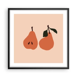 Plagát v čiernom ráme - Číra sladkosť - 50x50 cm