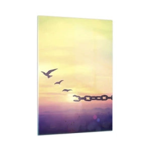 Obraz na skle - Víťazstvo slobody - 50x70 cm