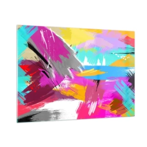 Obraz na skle - Šmuha, šmuha, sama šmuha - 100x70 cm