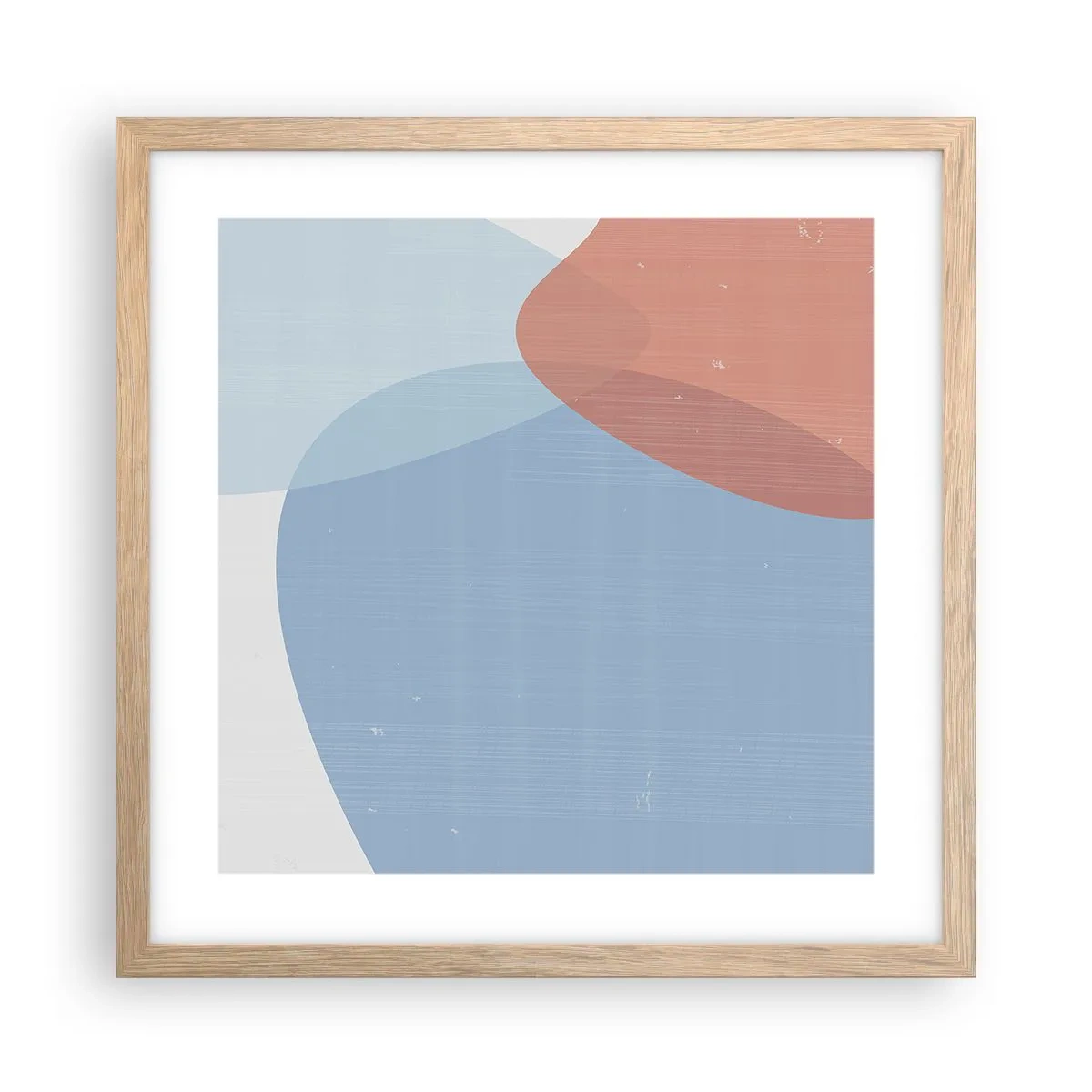 Plagát v ráme zo svetlého duba - Pastelové vzťahy - 40x40 cm
