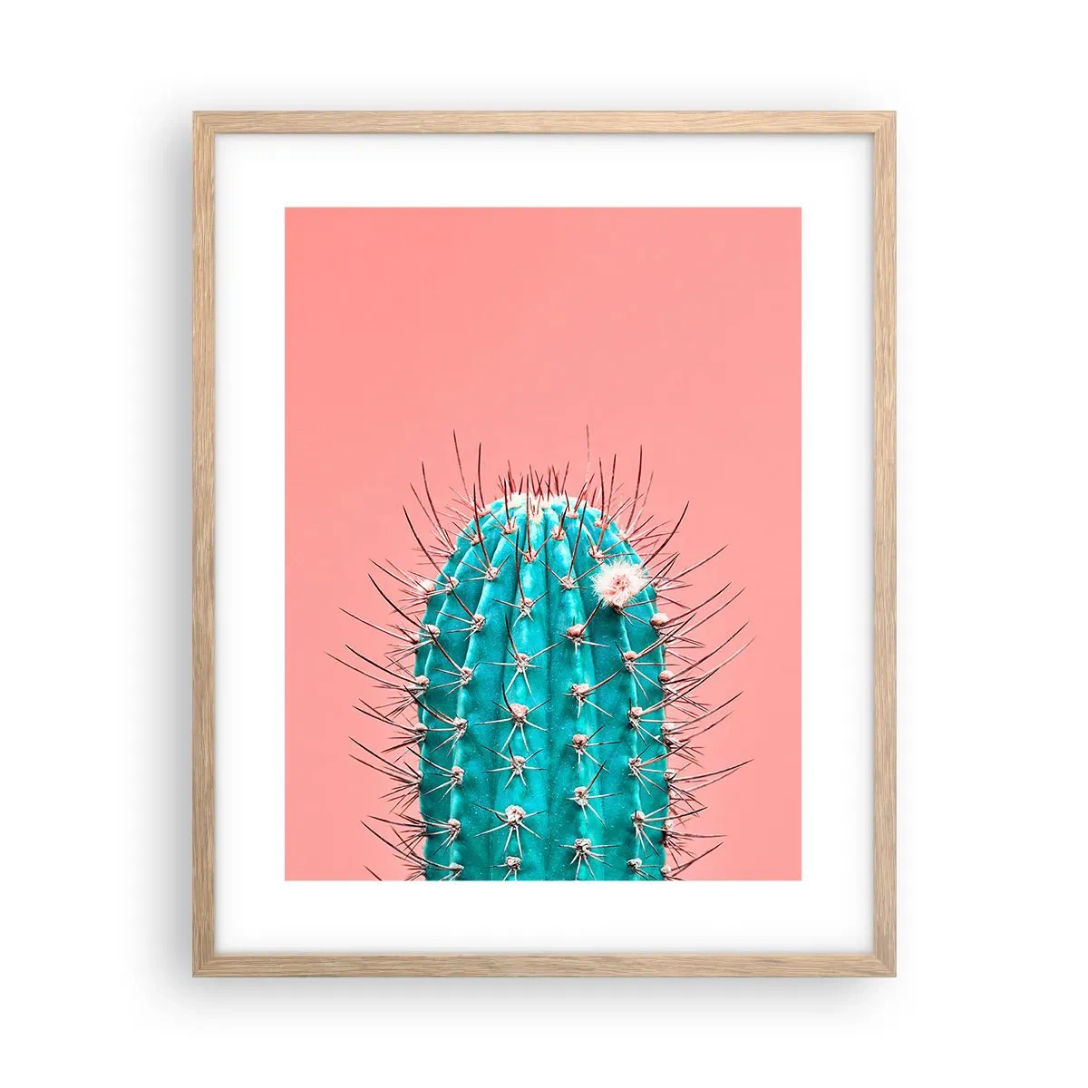 Plagát v ráme zo svetlého duba - Len pozeraj - 40x50 cm