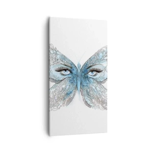Obraz na plátne - Sýkorka modrinka eros - 55x100 cm