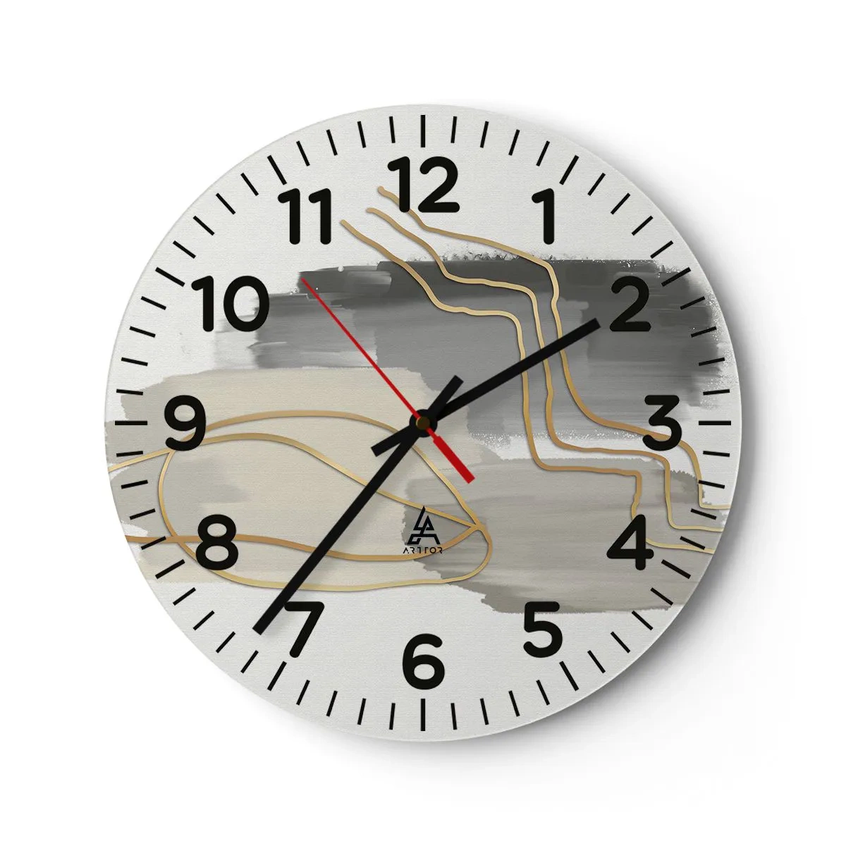 Nástenné hodiny - Trvanie a pohyb - 40x40 cm