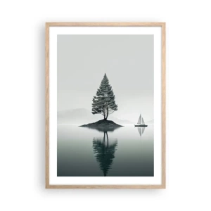 Plagát v ráme zo svetlého duba - Snívanie - 50x70 cm