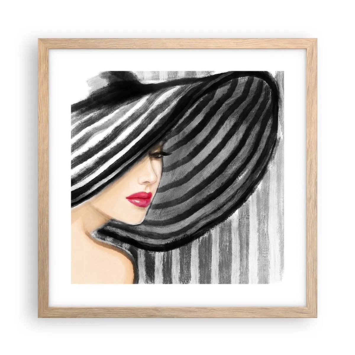 Plagát v ráme zo svetlého duba - Kde ťa hľadať? - 40x40 cm