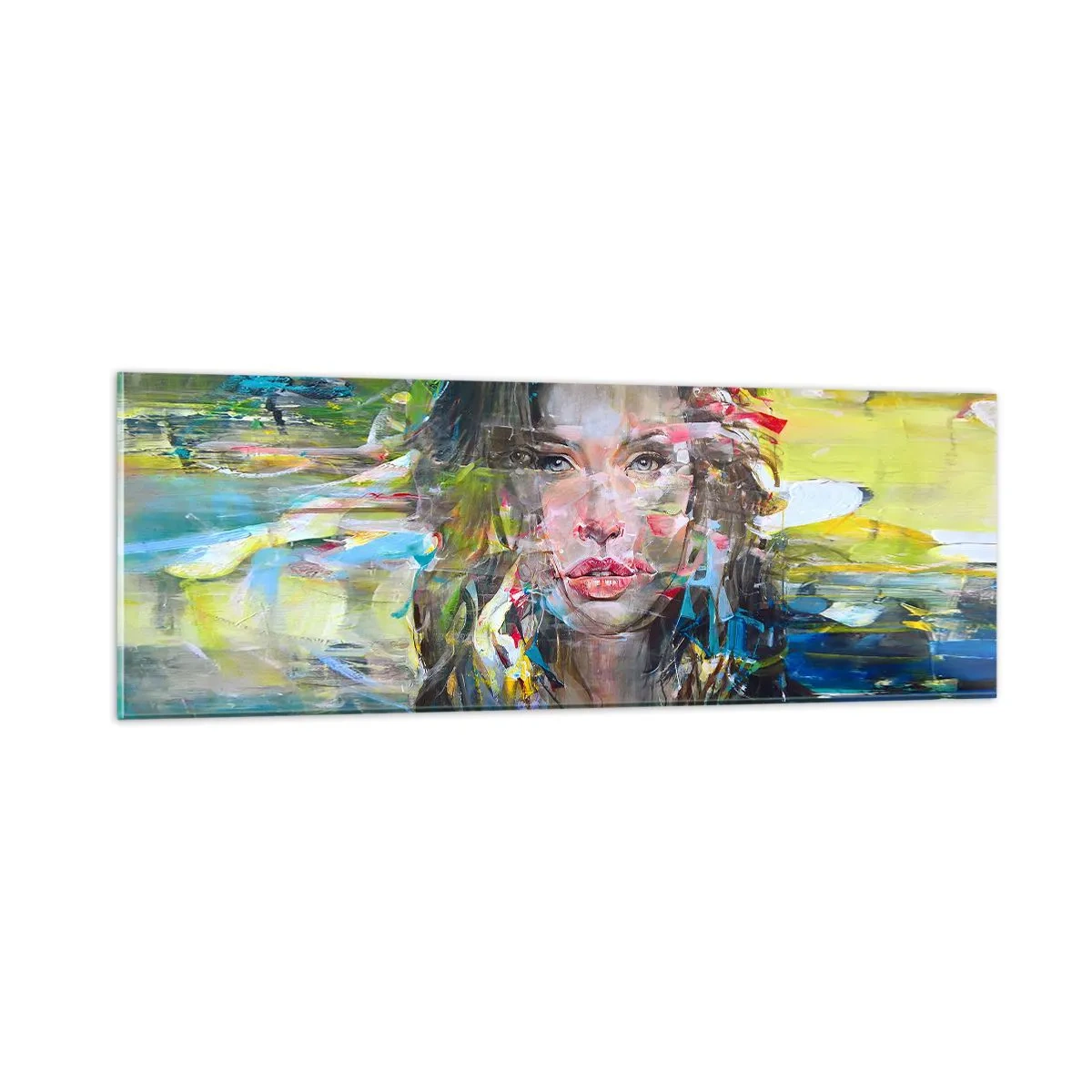 Obraz na skle - Za závojom vzduchu - 90x30 cm