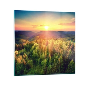 Obraz na skle - Vrcholky a vrcholy - 60x60 cm