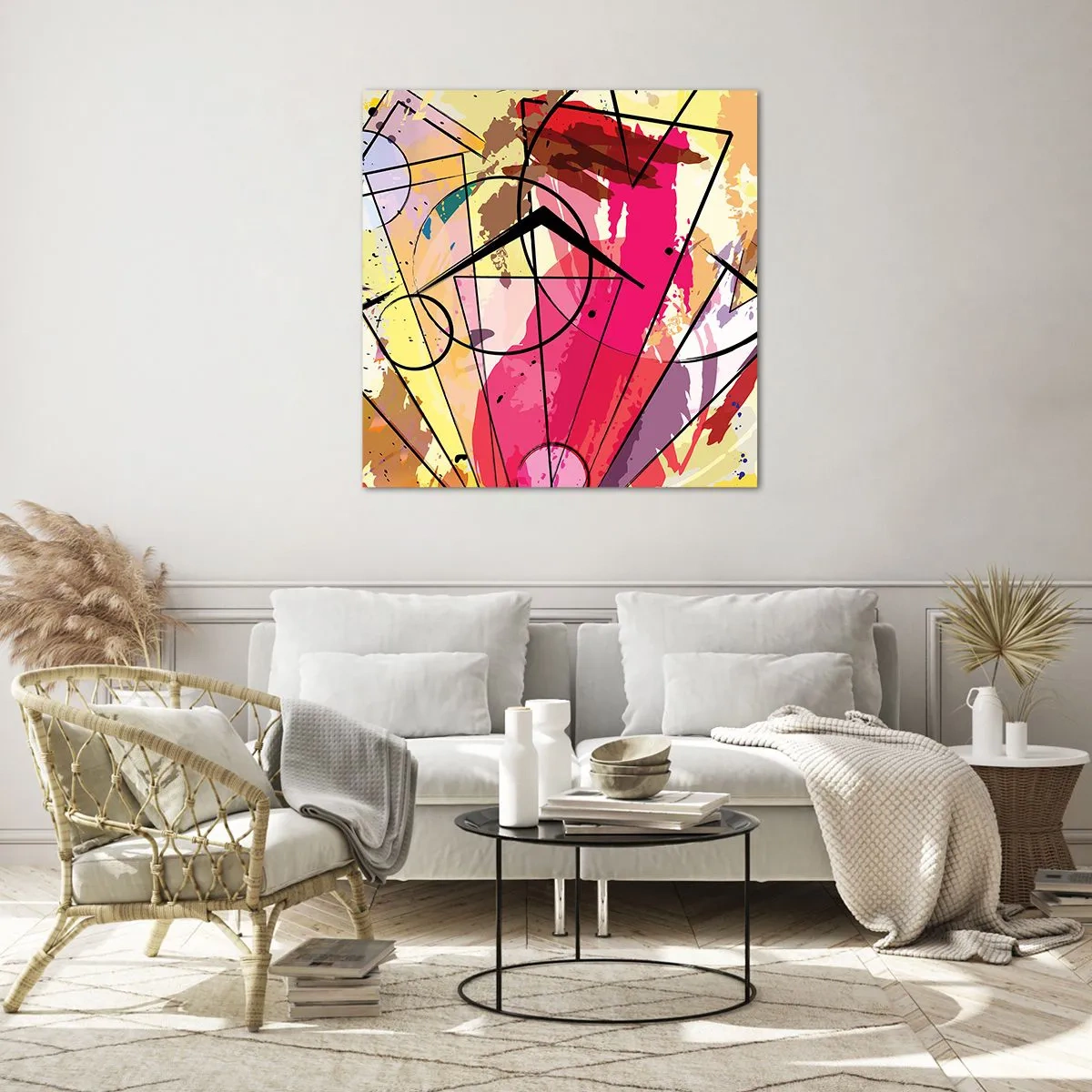 Obraz na skle - Výbuch - 50x50 cm
