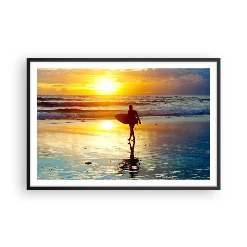 Plagát v čiernom ráme - Návrat bojovníka - 91x61 cm