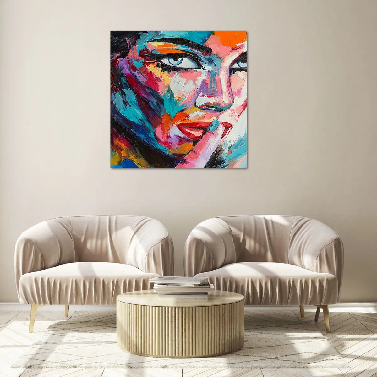 Obraz na skle - Naše prvé tajomstvo - 70x70 cm