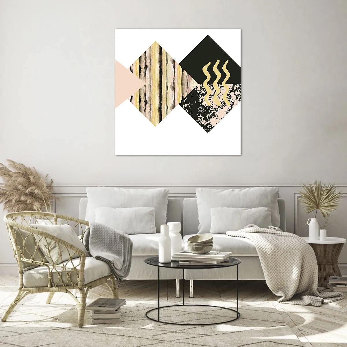 Obraz na skle - Nie je to tak jednoduché - 70x70 cm