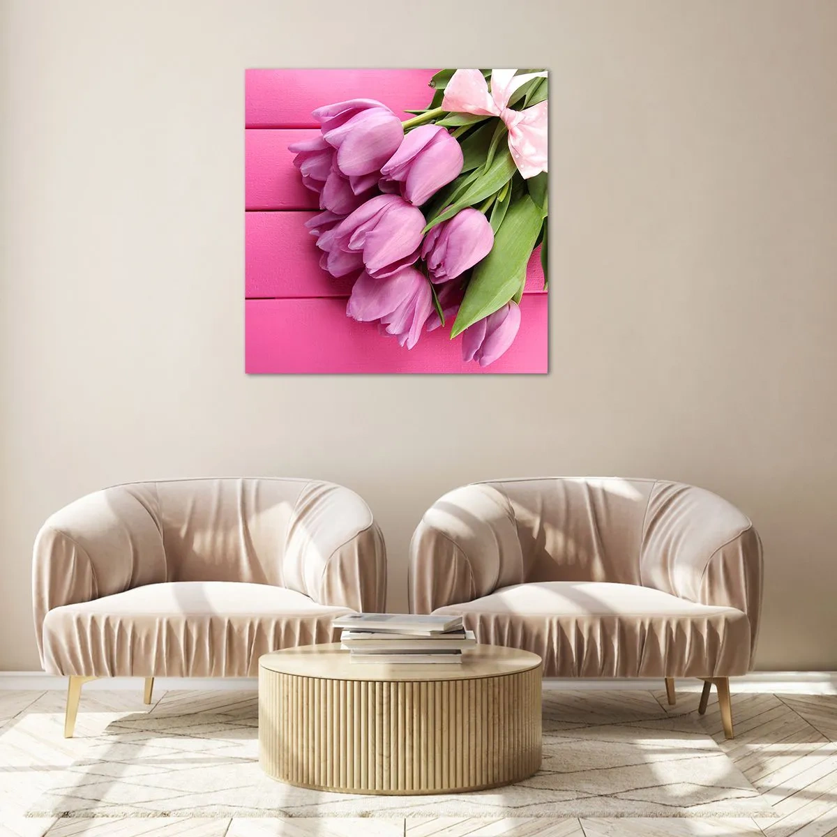 Obraz na skle - Práve pre teba - 70x70 cm