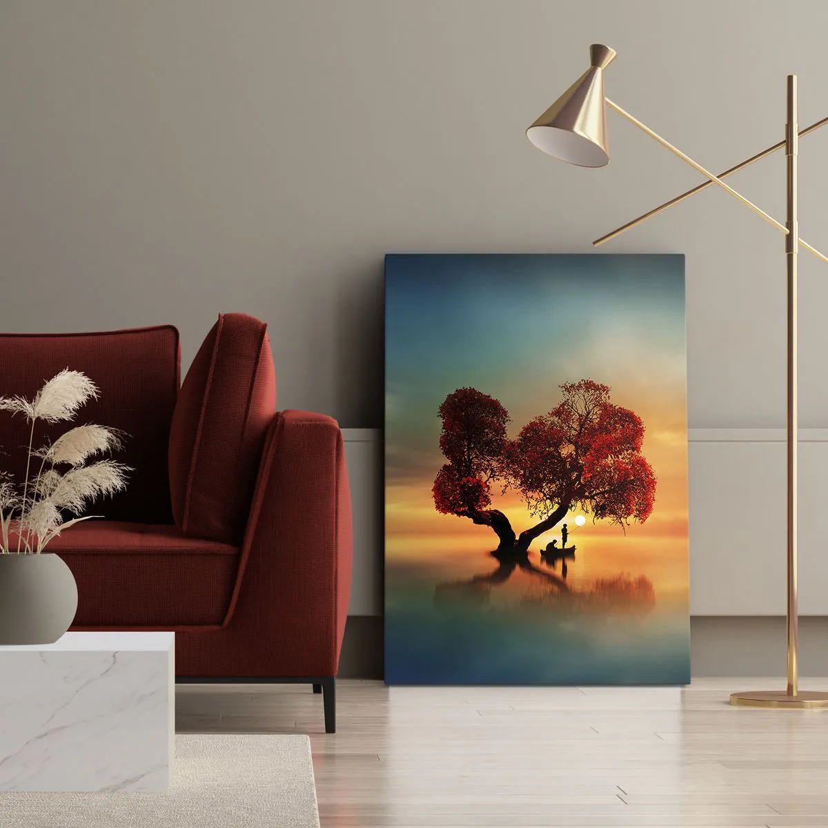 Obraz na plátne - Voda a ticho vesmíru - 50x70 cm