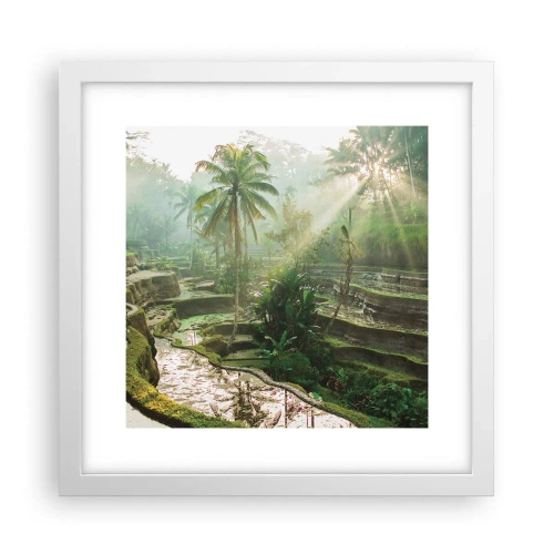 Plagát v bielom ráme - Vyrastať na slnku - 30x30 cm