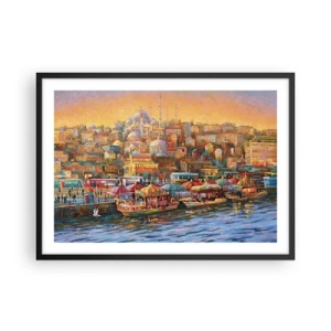 Plagát v čiernom ráme - Istanbulský príbeh - 70x50 cm