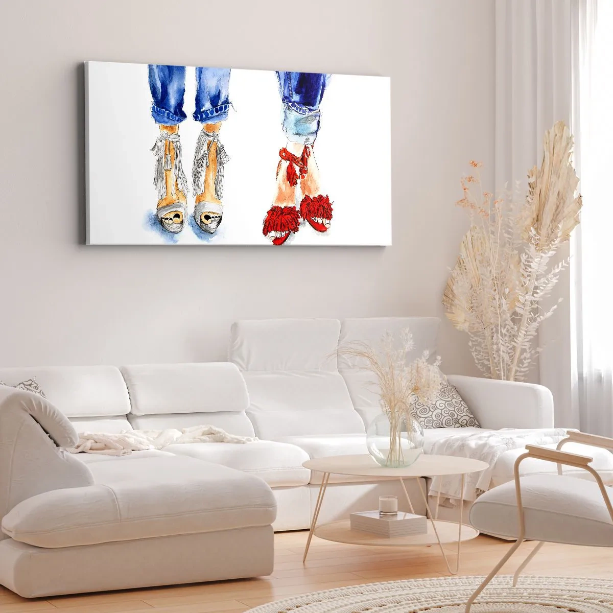 Obraz na plátne - Možno by sme sa vydali na prechádzku? - 100x40 cm