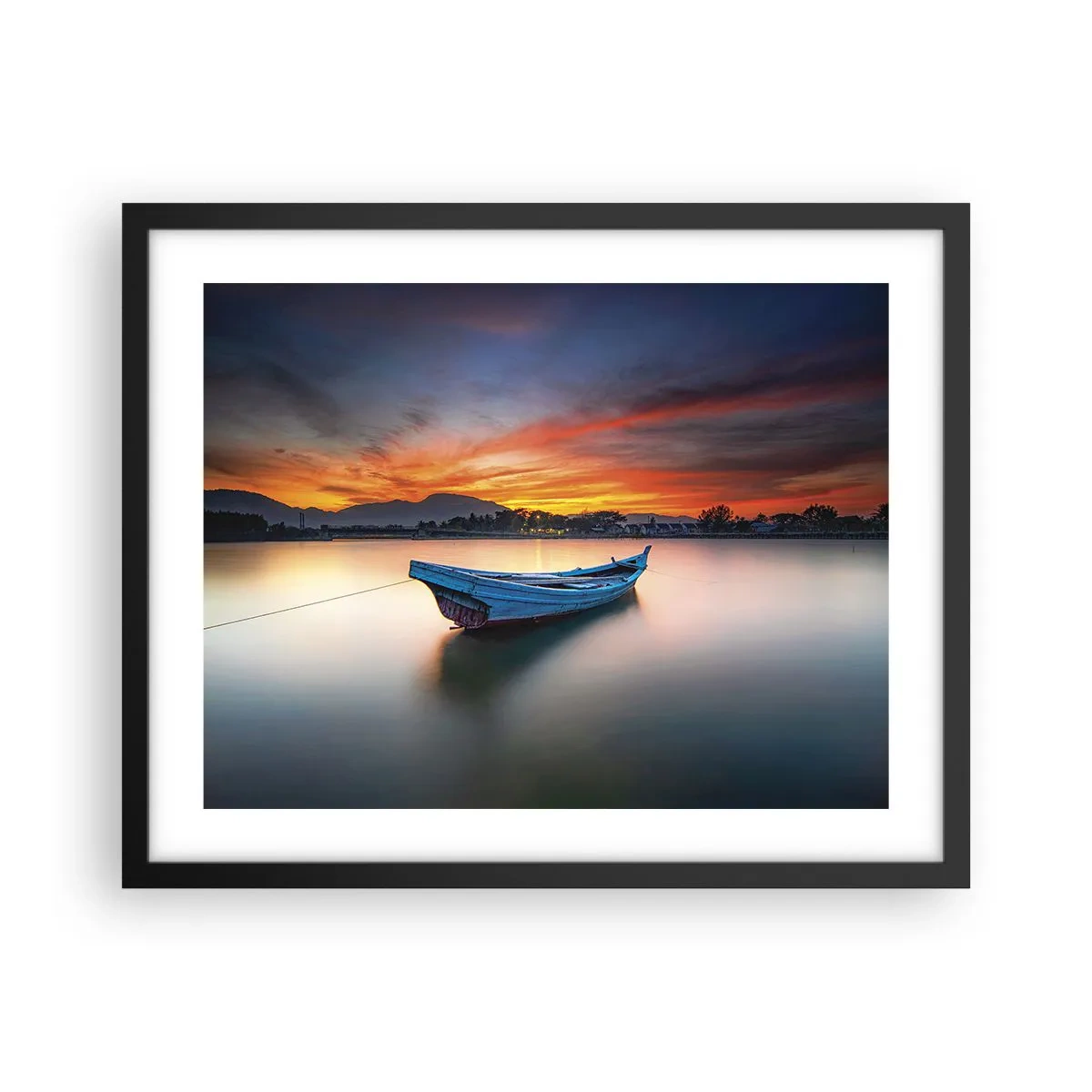 Plagát v čiernom ráme - Blíži sa dobrá noc - 50x40 cm