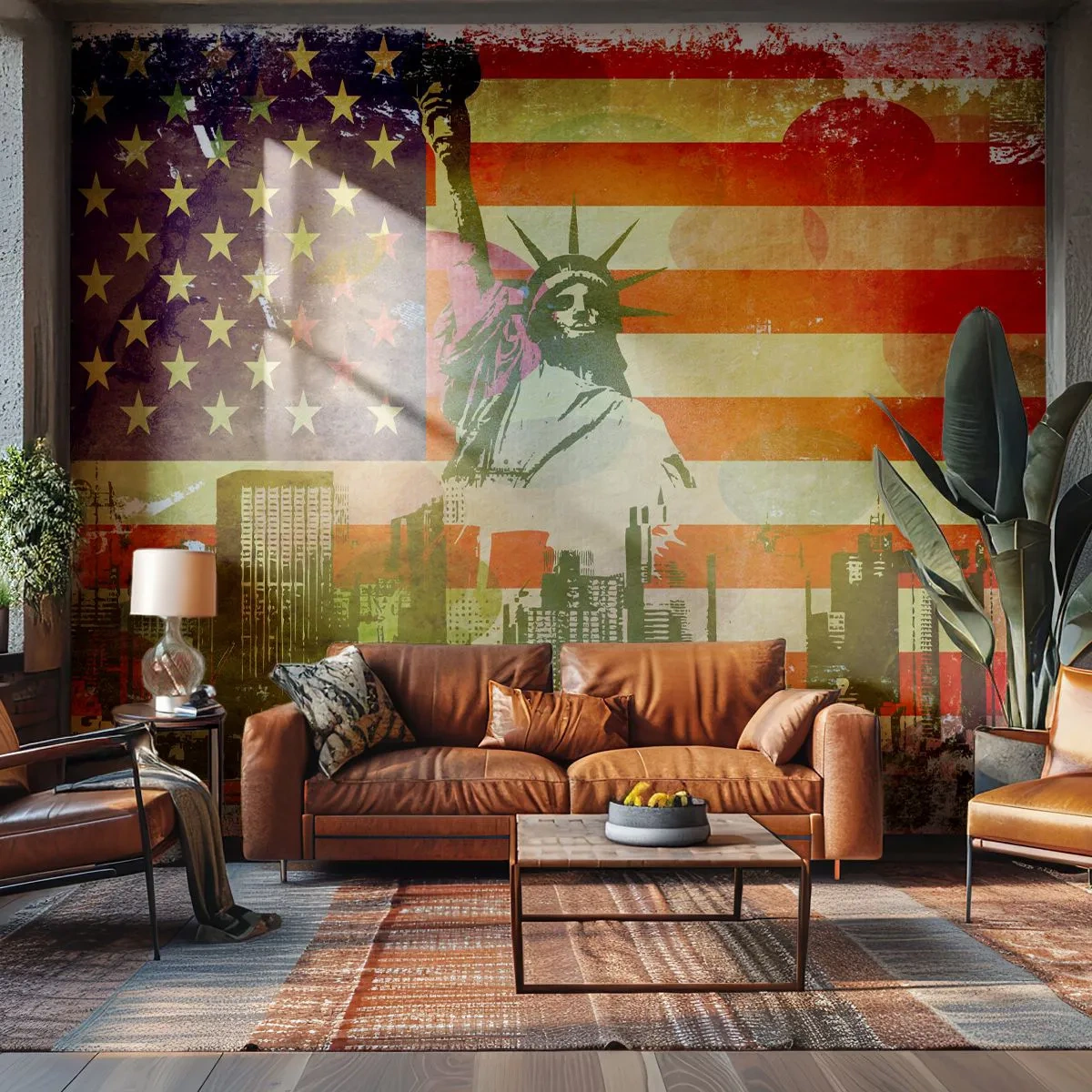 Samolepiaca Fototapeta Deluxe Sticker - Viva America! - New York, USA, socha slobody - 250x175 cm