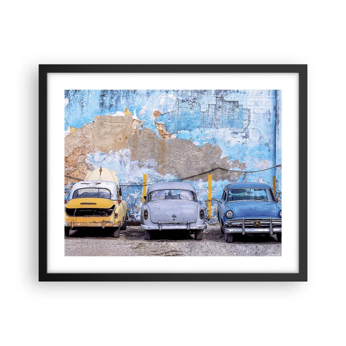 Plagát v čiernom ráme - Stretnutie veteránov - 50x40 cm