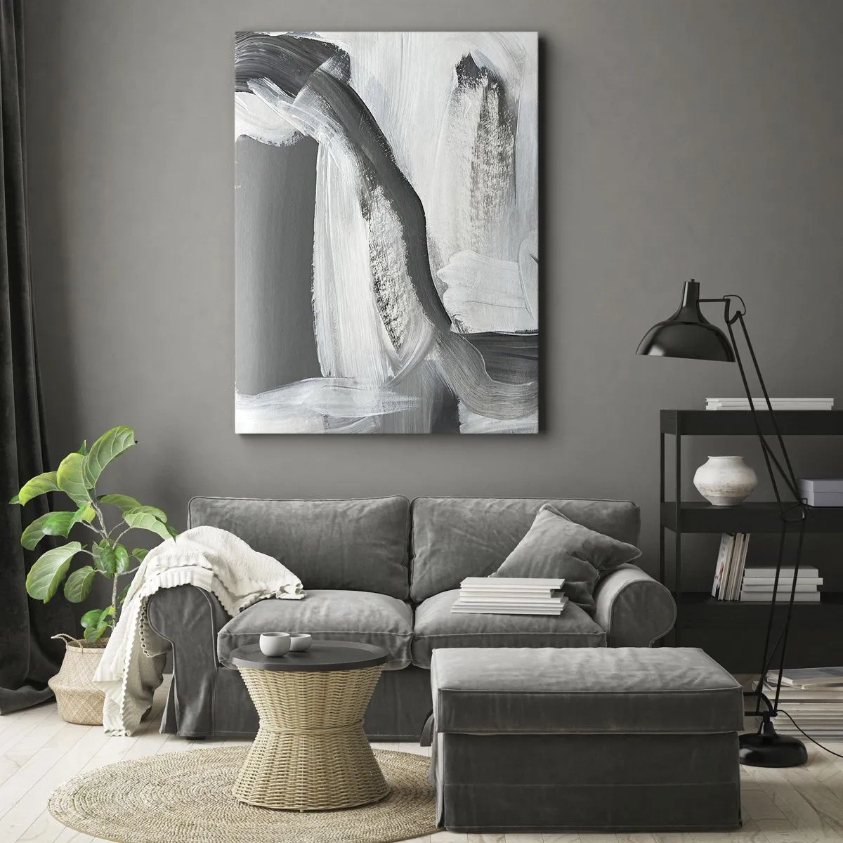 Obraz na plátne - Pevným pohybom - 50x70 cm