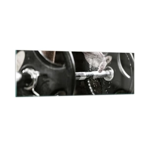 Obraz na skle - Výzva prijatá! - 90x30 cm