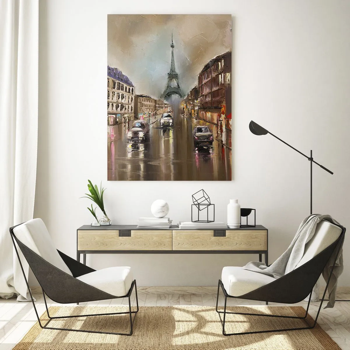 Obraz na skle - Počíta sa iba ona - 50x70 cm
