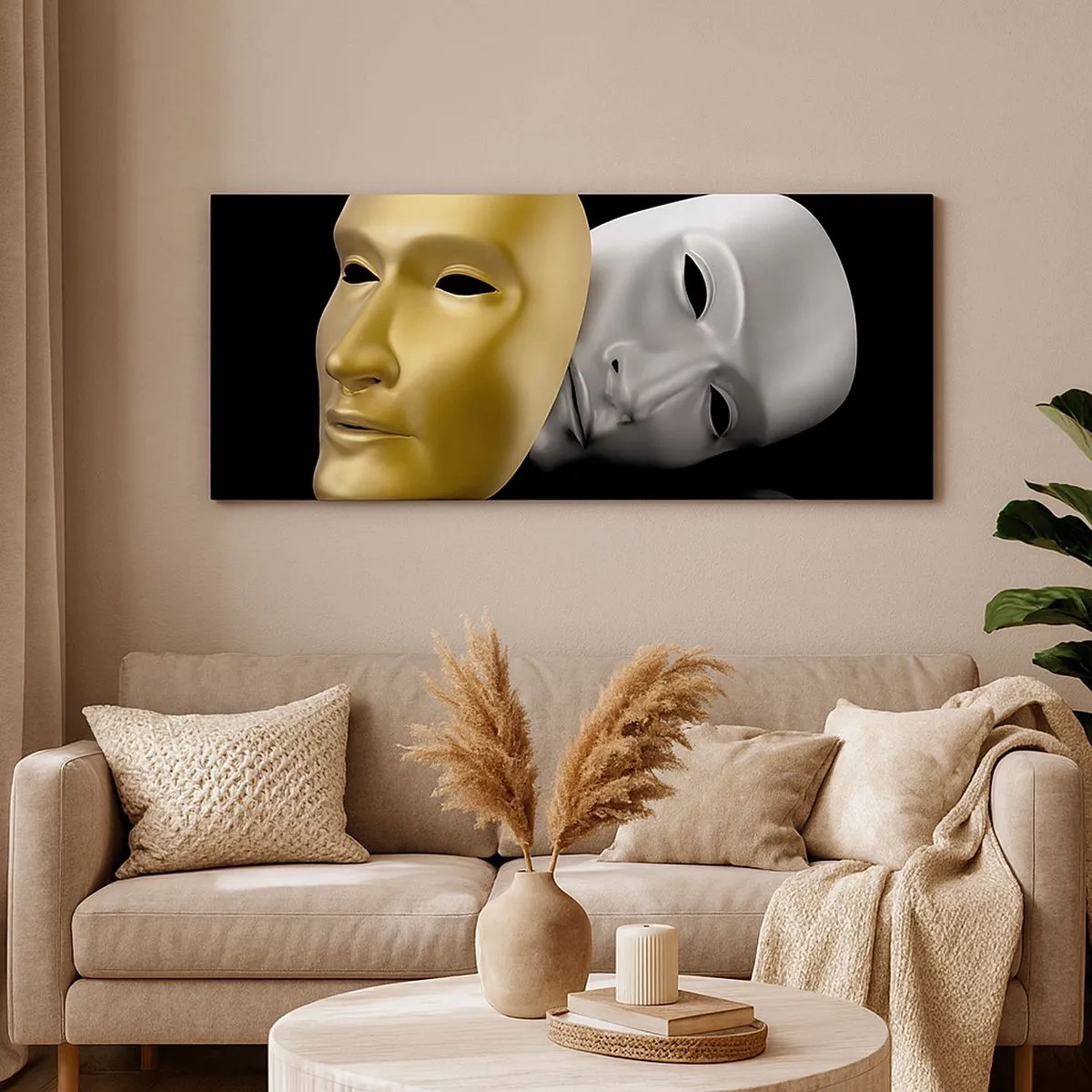 Obraz na plátne - Život je divadlo - 100x40 cm