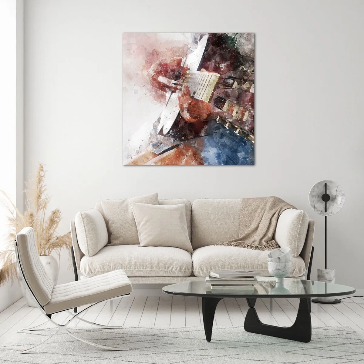 Obraz na skle - Čo si o tom myslíš? - 70x70 cm