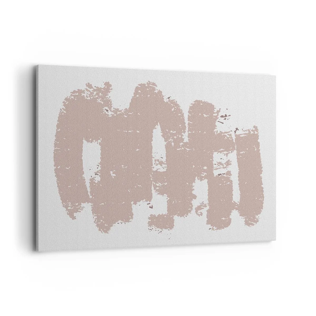 Obraz na plátne - Abstrakcia v jemnej ružovej - 100x70 cm
