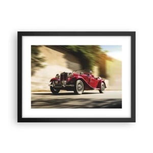 Plagát v čiernom ráme - Krajšia ako Níke Samotrácka - 40x30 cm