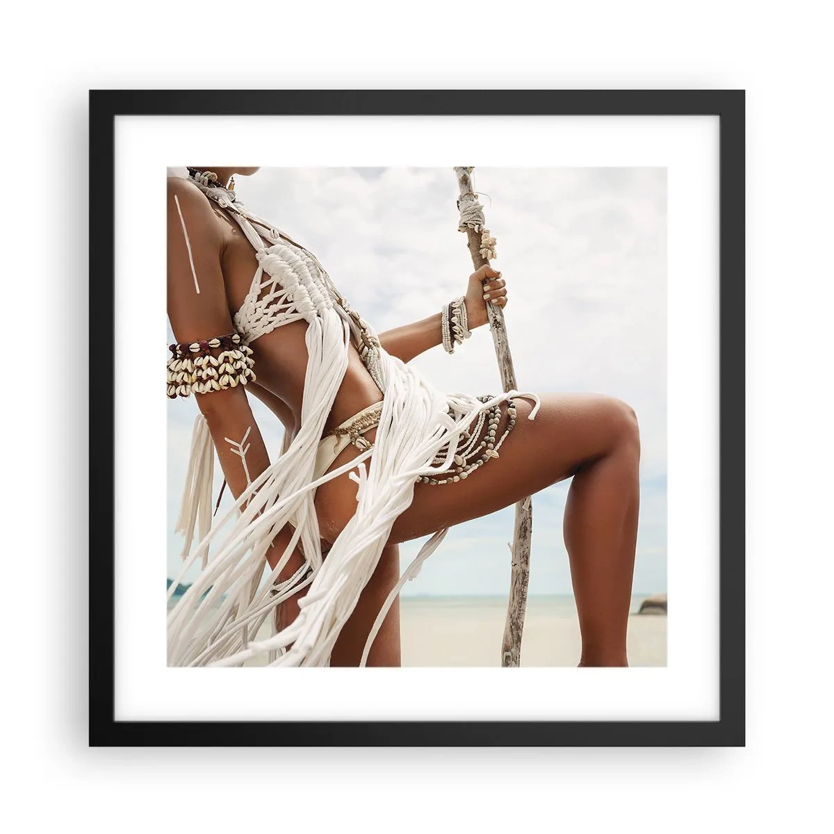 Plagát v čiernom ráme - Kňažka slnka - 40x40 cm