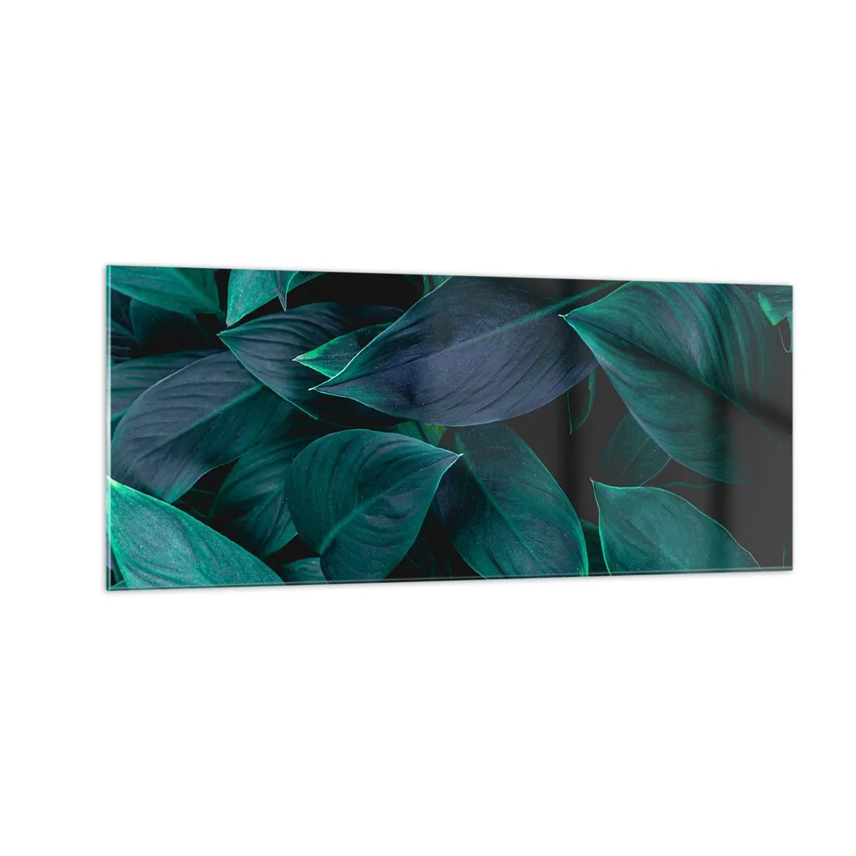 Obraz na skle - Zeleň sama o sebe - 100x40 cm