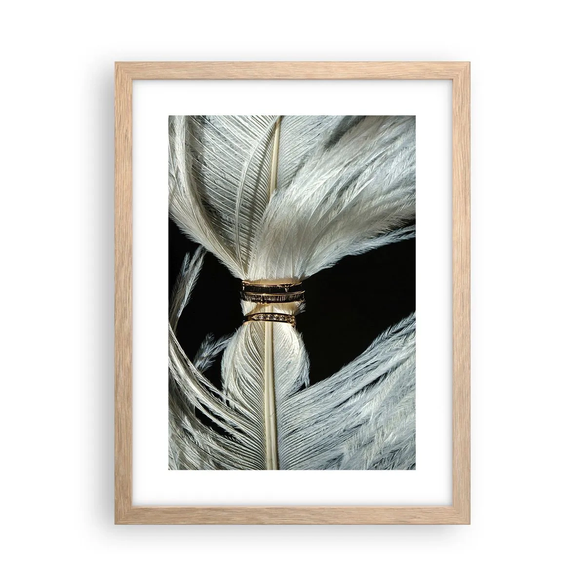 Plagát v ráme zo svetlého duba - …a neopustím ťa…. - 30x40 cm