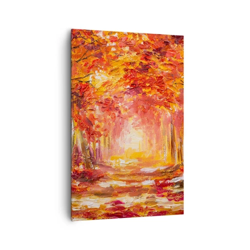 Obraz na plátne - Medený les - 80x120 cm