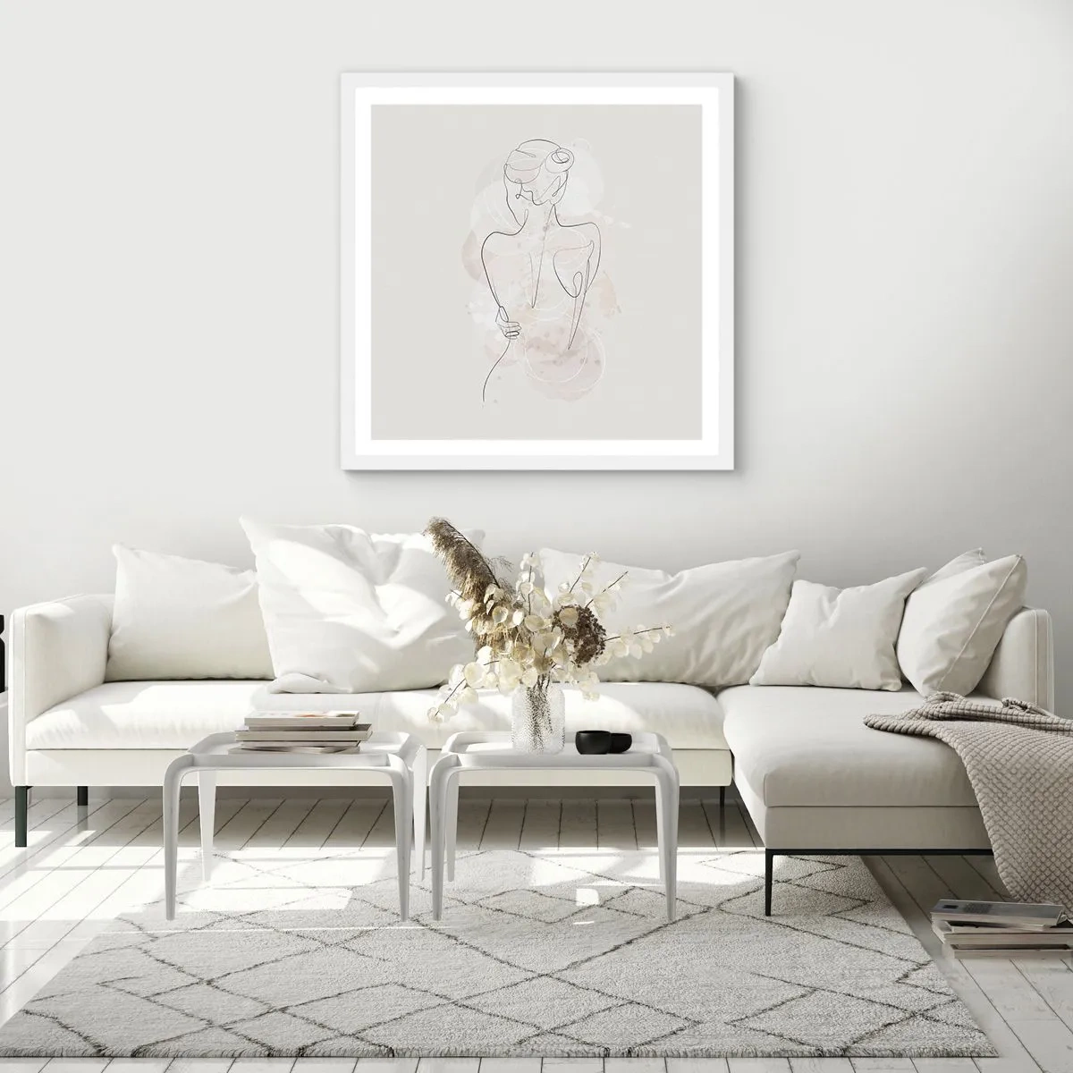 Plagát v bielom ráme - Ako citlivý nástroj - 40x40 cm