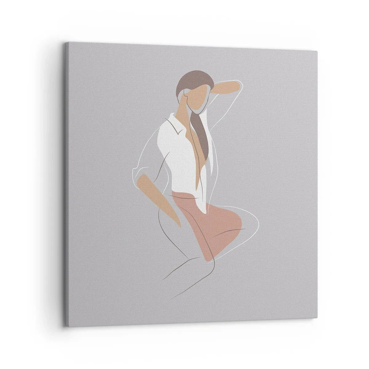 Obraz na plátne - Obrys pôvabu - 50x50 cm